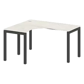 Стол криволинейный левый на П-образном м/к 1400*1200*750