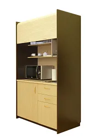 Мини-кухня Ринг КМ 971 СЛВР 1080х660х2000 - ЭйБиСи-проджект Мини-кухня Ринг КМ 971 СЛВР 1080х660х2000