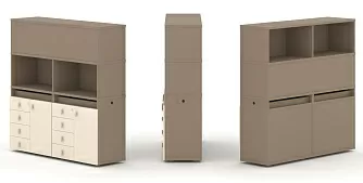 Набор №4. Тумба двойная с надставкой высокой 1500х410х1520