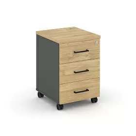 Тумба мобильная 3 ящика.  Стандартные колеса SN.TM-002 416*460*611