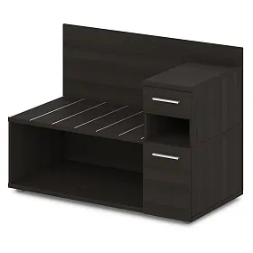 Тумба багажная с ящиком и дверью правая 1200x600x850