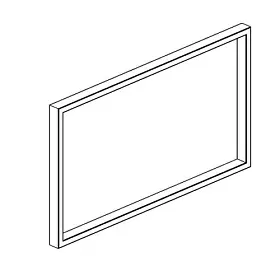 Опора стола О-образная проходная 700 мм 700*60*718