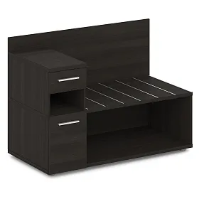 Тумба багажная с ящиком и дверью левая 1200x600x850