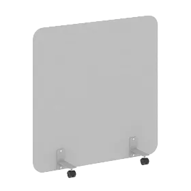 Перегородка на металлических опорах, на роликах, DP.R-120-120, 1200x18x1200