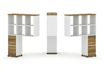 Надставка высокая + (Задняя стенка 2шт.) + (Блок 2 ящика - 2шт.) 1099х350х1486