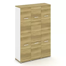 Шкаф три узкие секции, 5 ниш (3 фасада ЛДСП, 3 ниши + 3 фасада ЛДСП, 2 ниши) 1252х420х1922 - ЭйБиСи-проджект Шкаф три узкие секции, 5 ниш (3 фасада ЛДСП, 3 ниши + 3 фасада ЛДСП, 2 ниши) 1252х420х1922