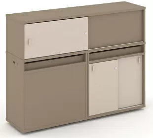 Набор №22. Тумба двойная с надставкой низкой 1500х410х1135