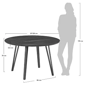 Raymond Стол обеденный  d1200x760