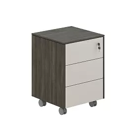 Тумба мобильная, фасады грей стоун 449х450х620