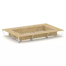 Стол переговорный прямоугольный MD-PR.B.SP-26K2 6000*4000*750