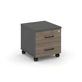 Тумба мобильная 2 ящика. Стандартные колеса SN.TM-001 416*460*437