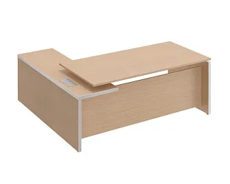 Стол руководителя с брифинг приставкой боковой правой МЕ 139