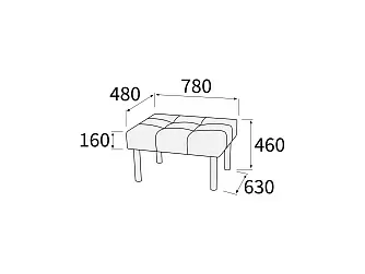 Пуф 630х630х460