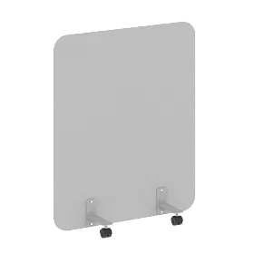 Перегородка на металлических опорах, на роликах, DP.R-100-120, 1000x18x1200