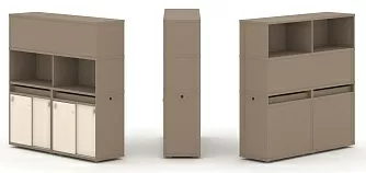 Набор №7. Тумба двойная с надставкой высокой 1500х410х1520