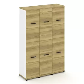 Шкаф три узкие секции, 5 ниш (3 фасада ЛДСП, 3 ниши + 3 фасада ЛДСП, 2 ниши) 1252х420х1922 - ЭйБиСи-проджект Шкаф три узкие секции, 5 ниш (3 фасада ЛДСП, 3 ниши + 3 фасада ЛДСП, 2 ниши) 1252х420х1922