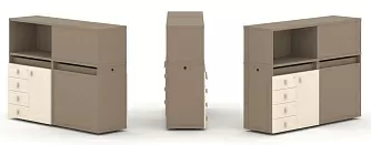 Набор №16. Тумба двойная с надставкой низкой 1500х410х1135