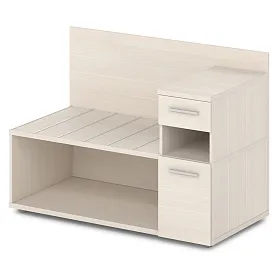 Тумба багажная с ящиком и дверью правая 1200x600x850