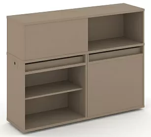 Набор №11. Тумба двойная с надставкой низкой 1500х410х1135 - ЭйБиСи-проджект Набор №11. Тумба двойная с надставкой низкой 1500х410х1135