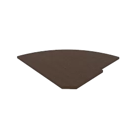 Полка для угловой стойки (завершающий элемент) 815х815х22