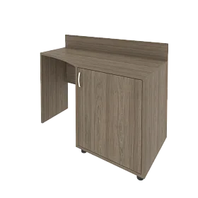 Стол (узкий) с тумбой и бортиком 1200*550/400*750 - ЭйБиСи-проджект Стол (узкий) с тумбой и бортиком 1200*550/400*750