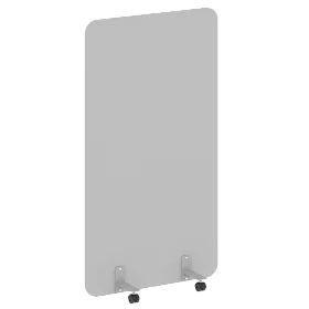 Перегородка на металлических опорах, на роликах, DP.R-100-180, 1000x18x1800