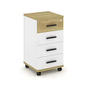 Тумба мобильная 4 ящика 420х420х782