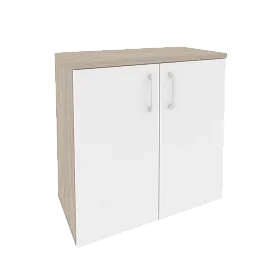 Шкаф низкий широкий (2 низких фасада ЛДСП) 800x420x823