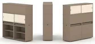 Набор №3. Тумба двойная с надставкой высокой 1500х410х1520