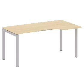 Стол криволинейный правый на П-образном м/к 1600*900*750