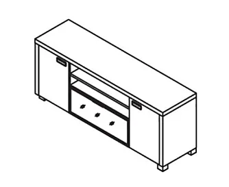 Греденция 1900x500x764