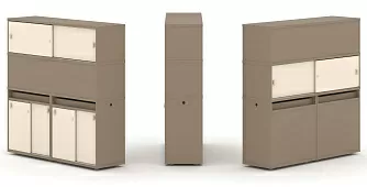 Набор №9. Тумба двойная с надставкой высокой 1500х410х1520