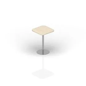 Molti Стол квадратный на хромированной опоре 600х600х755