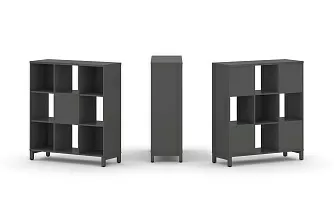 Набор стеллажа двухстороннего, 3 яруса (Вставка задняя стенка - 5шт) SN.NSD-331 1121*400*1248