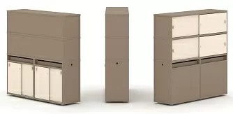 Набор №8. Тумба двойная с надставкой высокой 1500х410х1520