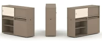 Набор №14. Тумба двойная с надставкой низкой 1500х410х1135