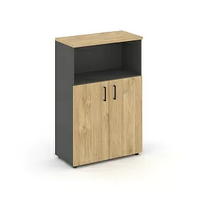 Шкаф средний широкий (2 низких фасада ЛДСП) SN.STS-201 796*400*1203