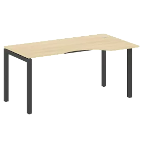 Стол криволинейный правый на П-образном м/к 1600*900*750