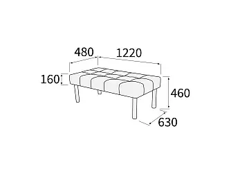 Банкетка 1220х630х460