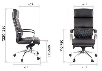 Офисное кресло Everprof President (экокожа)