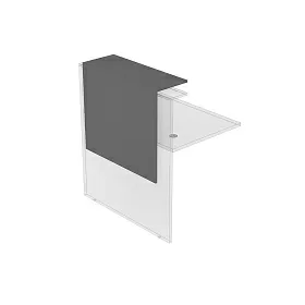 Фартук ресепшн прямой с подсветкой 800х300х700