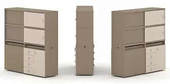 Набор №24. Тумба двойная с надставкой высокой 1500х410х1520