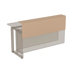 Надставка президиум на стол, 1600х200х400