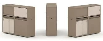 Набор №21. Тумба двойная с надставкой низкой 1500х410х1135