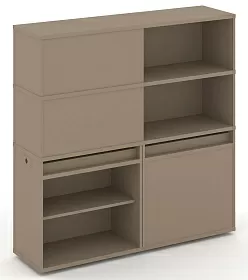 Набор №16. Тумба двойная с надставкой высокой 1500х410х1520