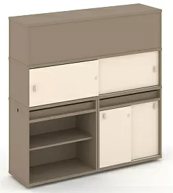 Набор №15. Тумба двойная с надставкой высокой 1500х410х1520