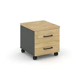 Тумба мобильная 2 ящика. Стандартные колеса SN.TM-001 416*460*437