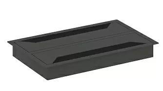 Заглушка кабель-канала прямоугольная двойная 240*149*27 - ЭйБиСи-проджект Заглушка кабель-канала прямоугольная двойная 240*149*27