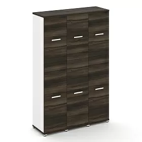 Шкаф три узкие секции, 5 ниш (3 фасада ЛДСП, 3 ниши + 3 фасада ЛДСП, 2 ниши) 1252х420х1922 - ЭйБиСи-проджект Шкаф три узкие секции, 5 ниш (3 фасада ЛДСП, 3 ниши + 3 фасада ЛДСП, 2 ниши) 1252х420х1922