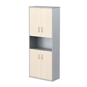 Шкаф с 4мя низкими дверями 770х365х1975